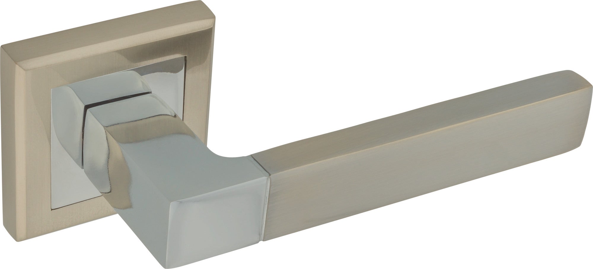 Klamka Tiagra z krótkim szyldem nikiel/chrom