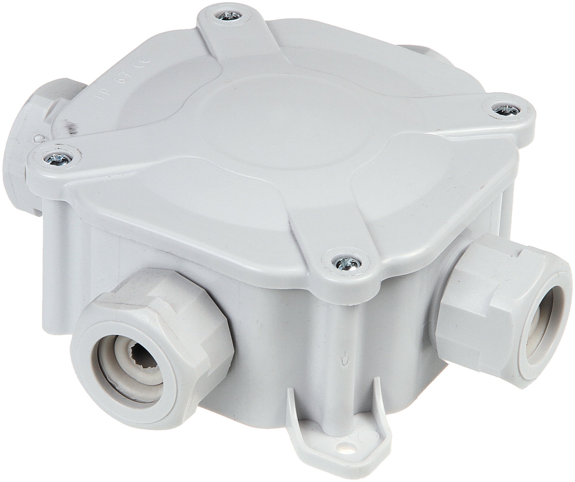 Puszka hermetyczna IP56 4xPG16 100x100x50mm z dławnicami