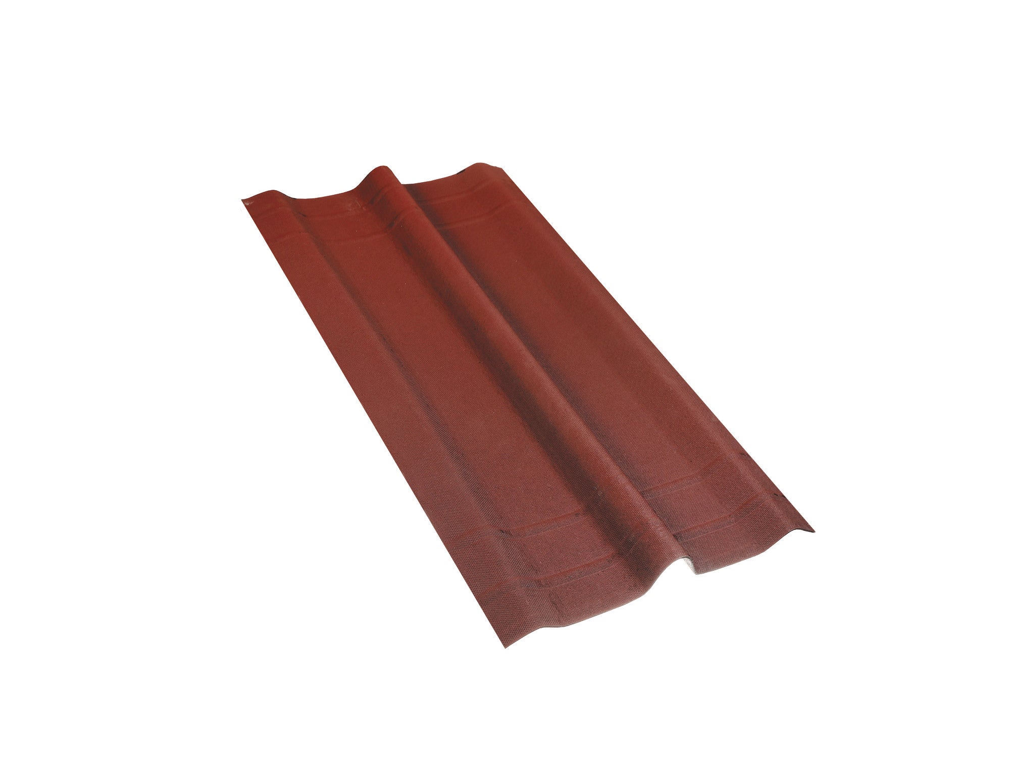 Gąsior kalenicowy Onduline, czerwony wym. 1,00x0,48 m, zakład 12 cm, waga 1,2 kg 1