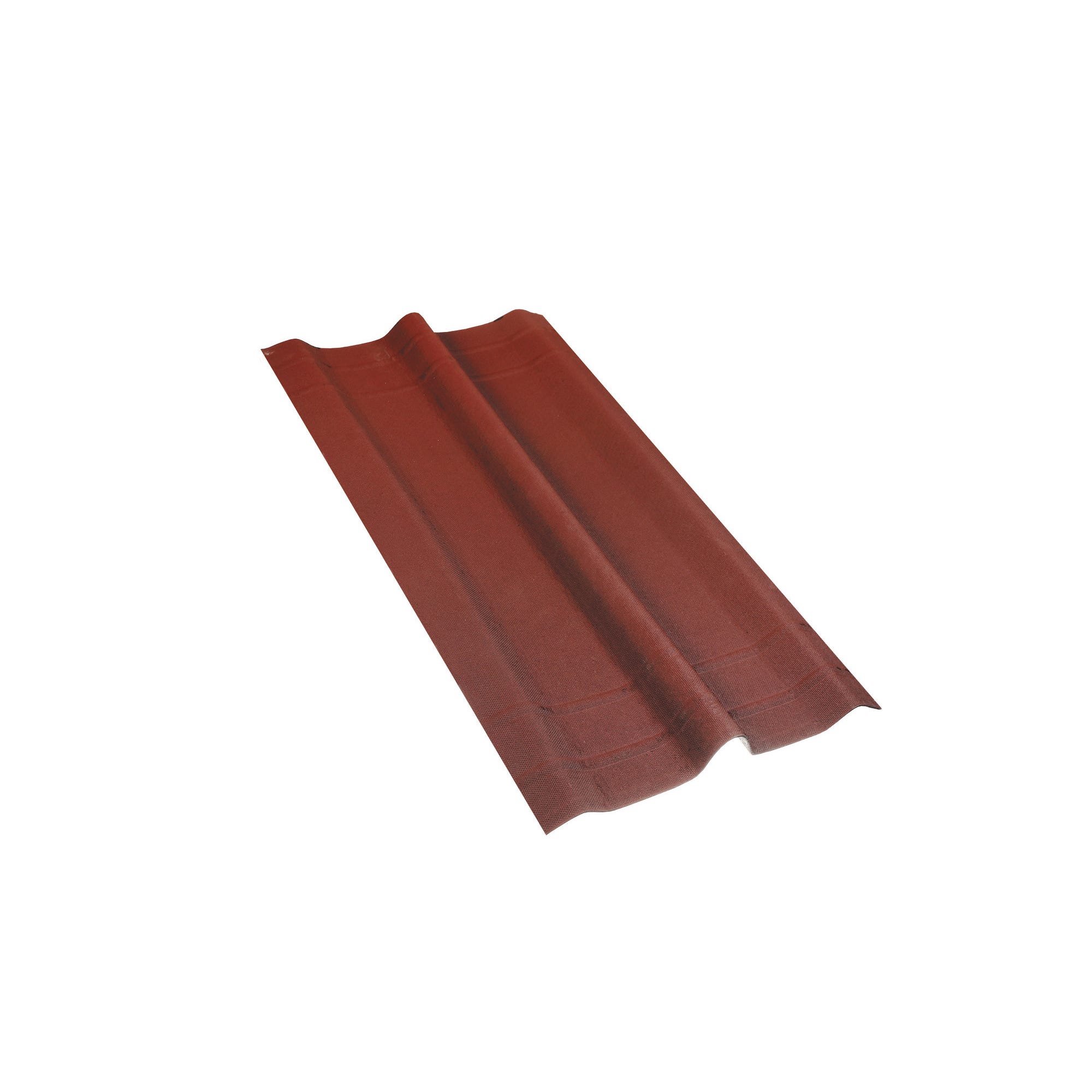 Gąsior kalenicowy Onduline, czerwony wym. 1,00x0,48 m, zakład 12 cm, waga 1,2 kg 0