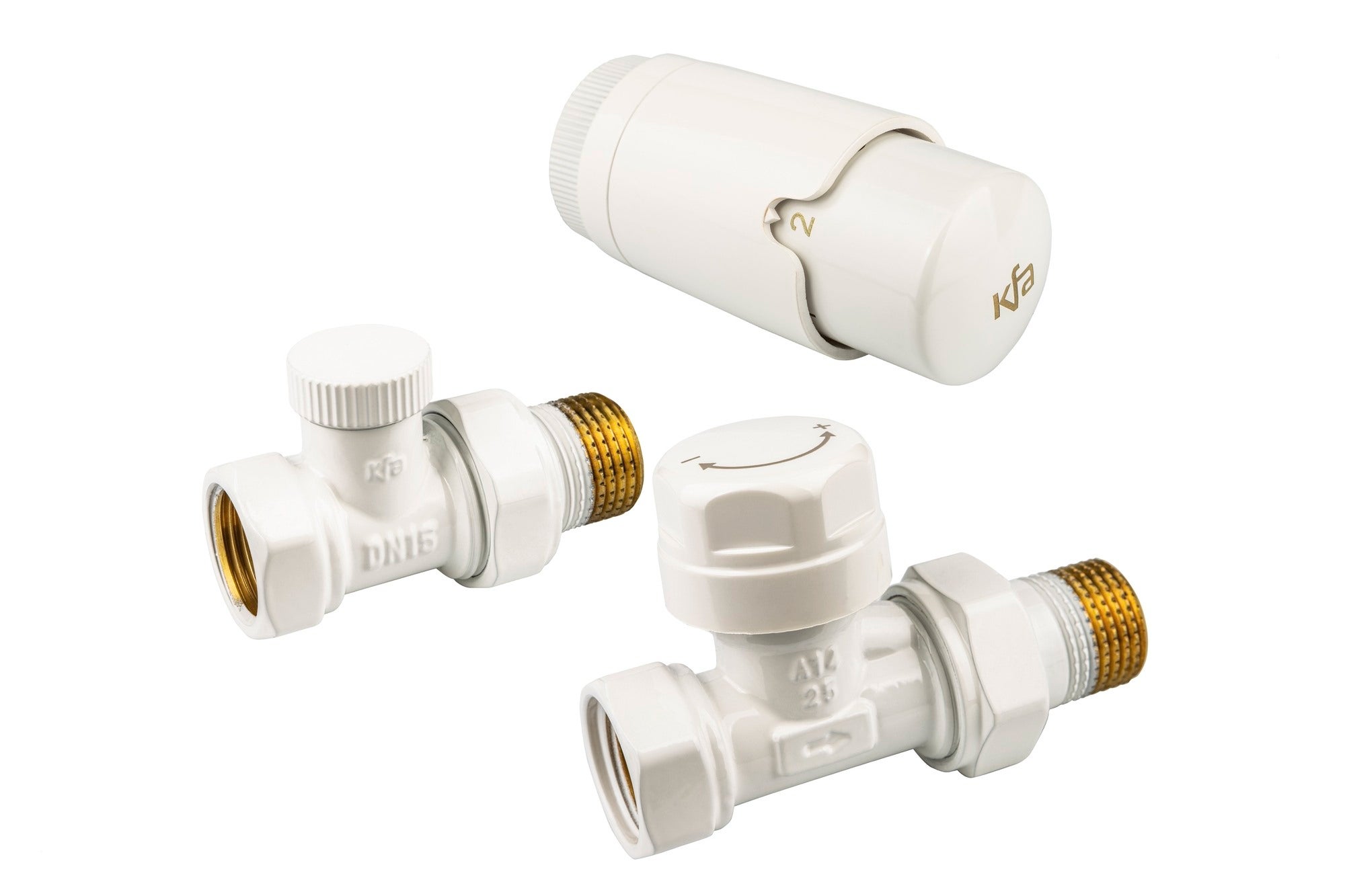 Zestaw termostatyczny prosty 1/2 KOMFORT PRO biały