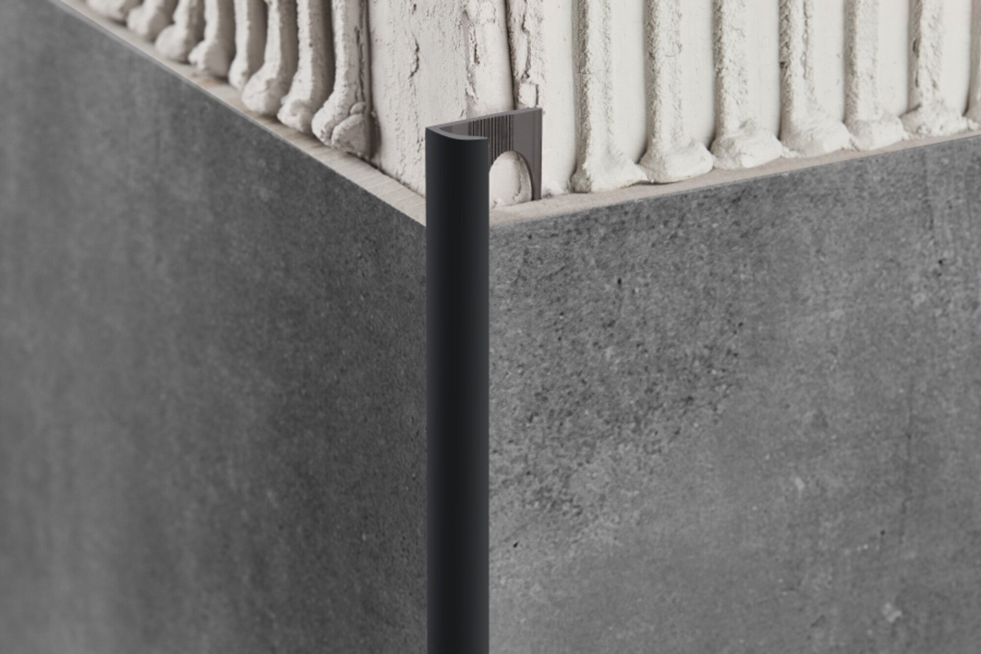 Profil wykończeniowy zewnętrzny 10 mm PVC 250 cm  Szary Jasny mat CEZAR 1