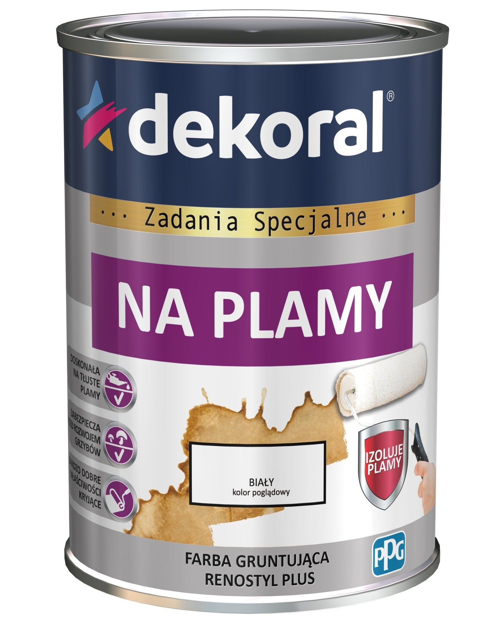 Farba gruntująca Dekoral na plamy 0,9l 1