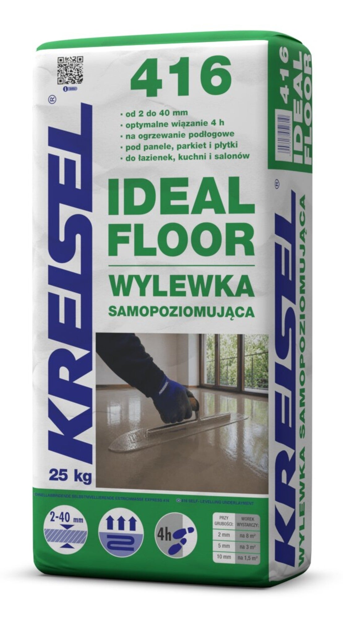 Wylewka samopoziomująca Kreisel 416, 25 kg, szybkowiążąca, 2-40 mm