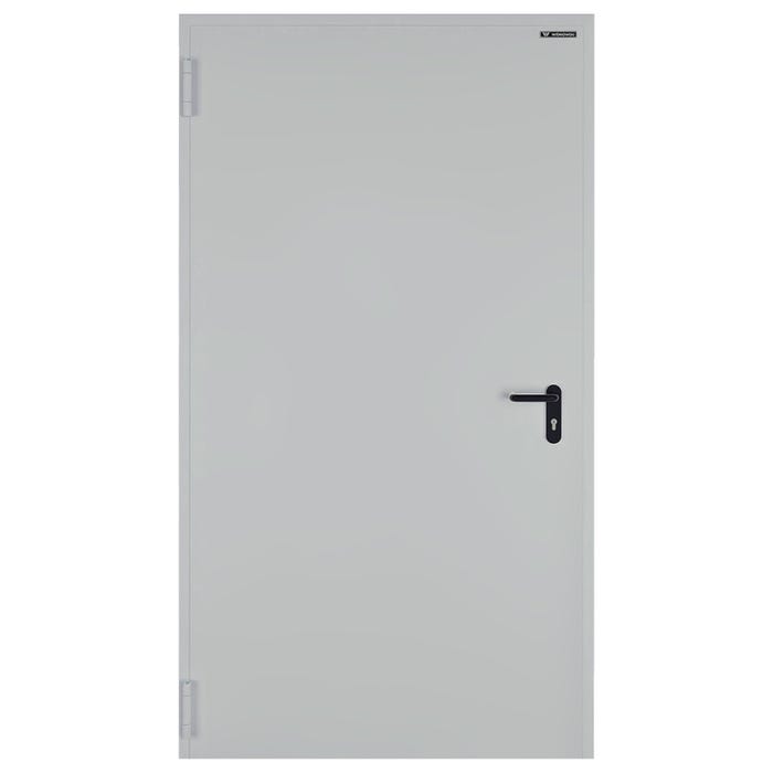 Drzwi techniczne Technical przeciwpożarowe EI30 80 lewe RAL 7035