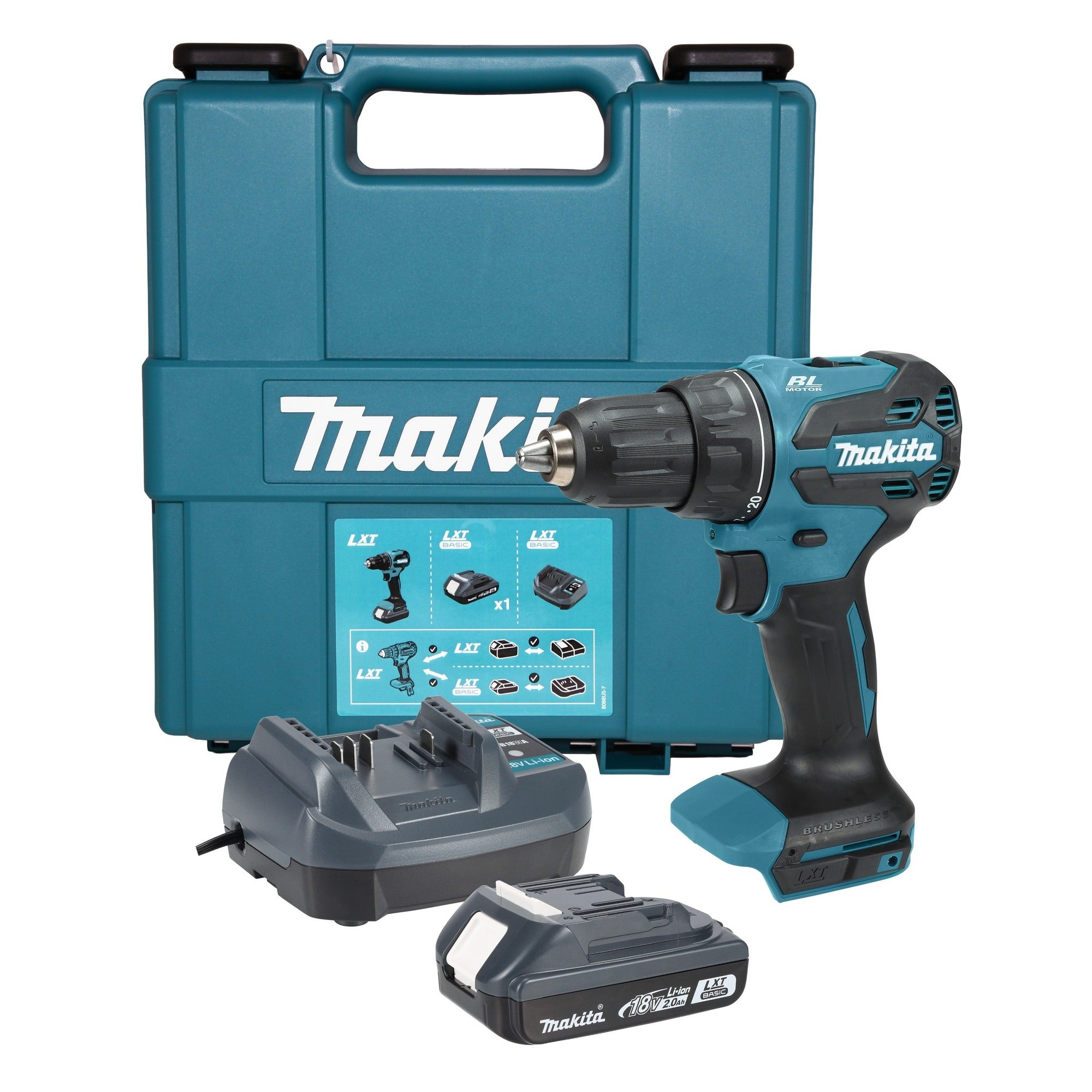 Akumulatorowa wiertarko - wkrętarka Makita 18 V, DDF490WV