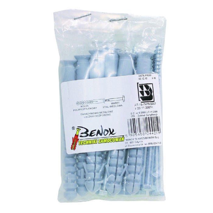 Kołek ramowy rozporowy z wkrętem 10x160 mm (4 szt.)