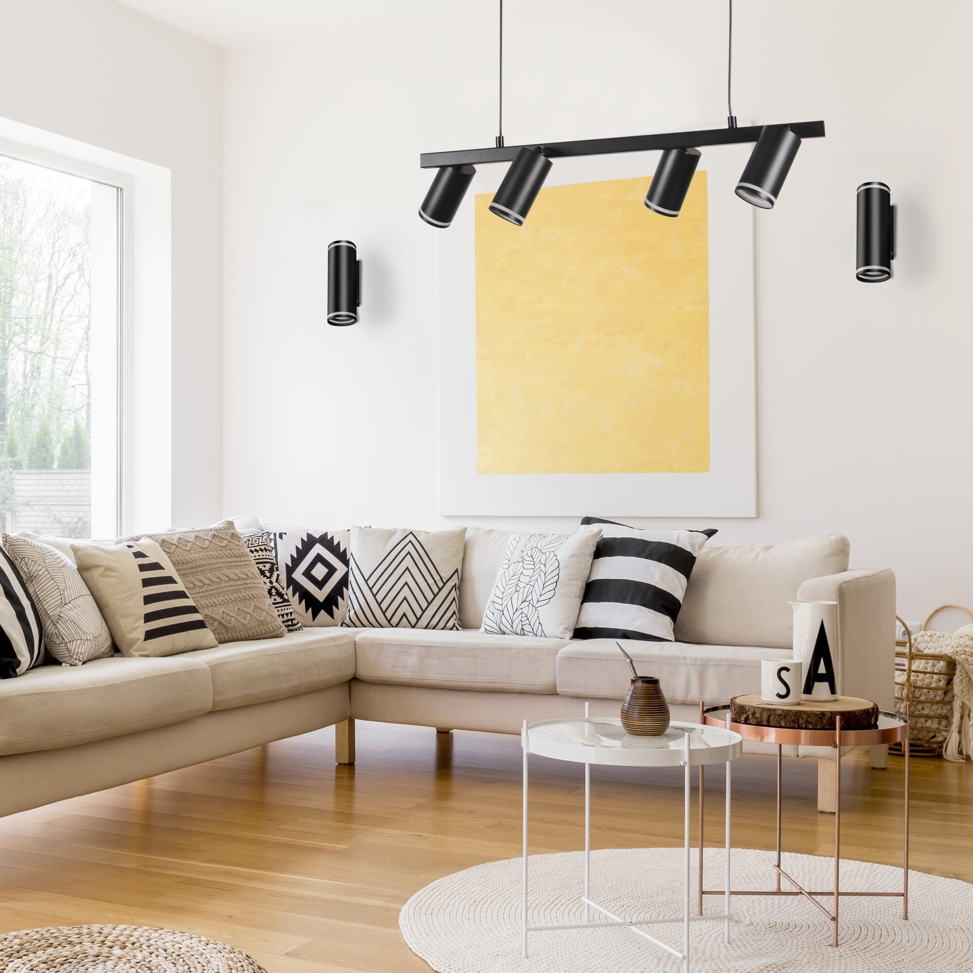 Lampa wisząca Paris 4xGU10 czarna 4