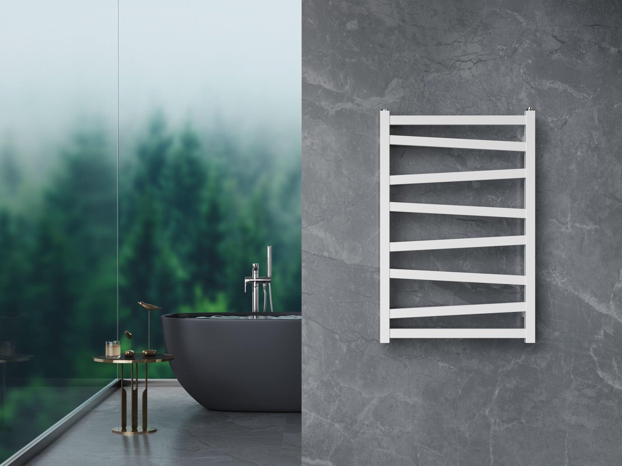 Grzejnik łazienkowy CYRKON 750X500 396W biały 2