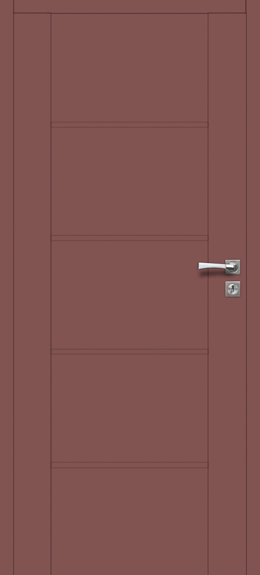 Skrzydło pełne Mobi 50 bezprzylgowe 80 lewe clay