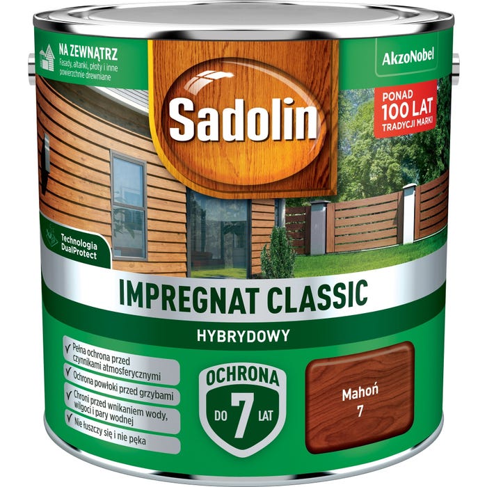Impregnat hybrydowy Sadolin Classic mahoń 2,5l