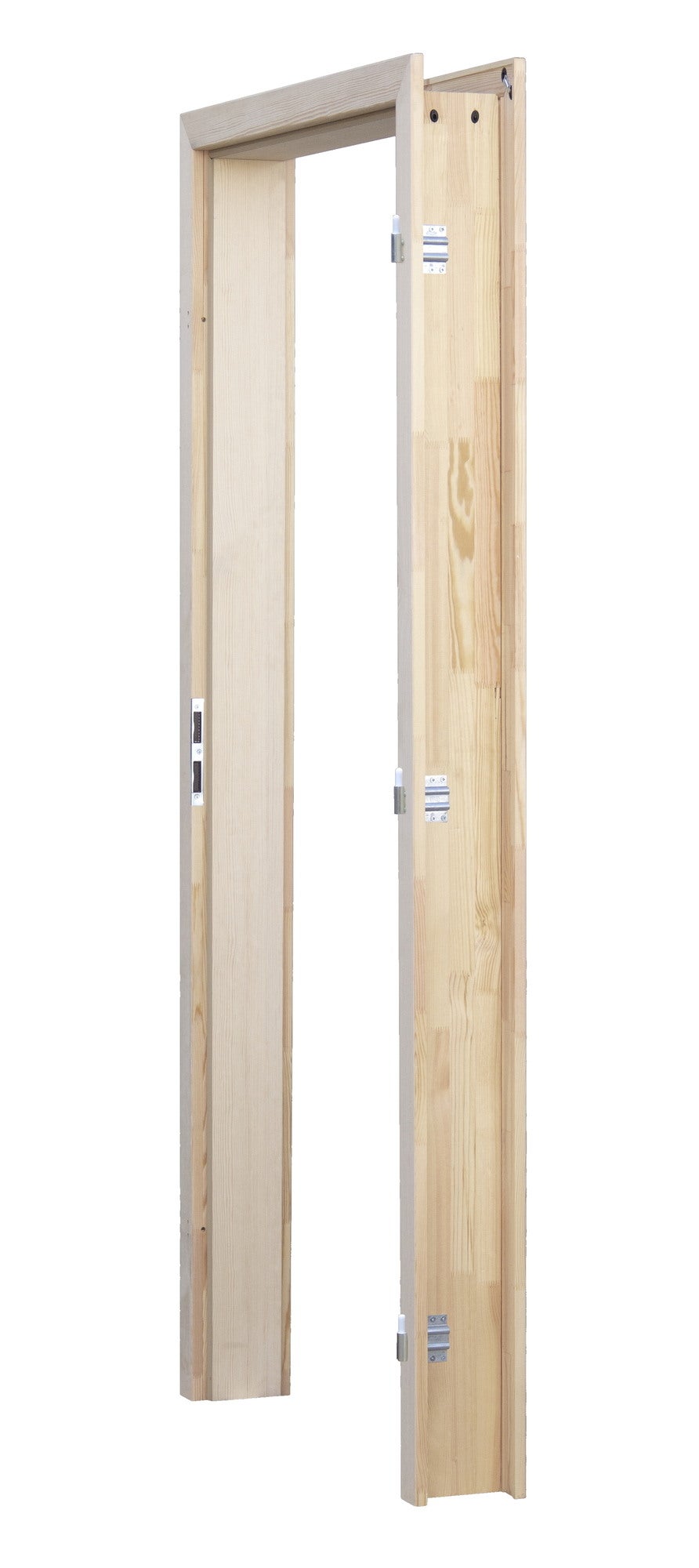 Ościeżnica regulowana 90-105 90 prawa bezsęczna sosna komplet 1
