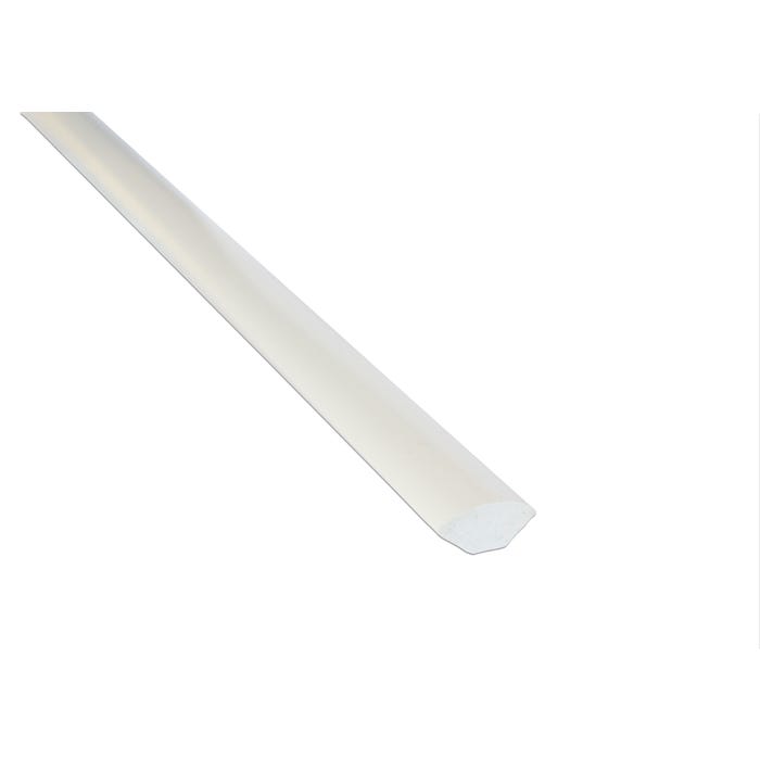 Ćwierćwałek PVC biały 14x14x2500 mm