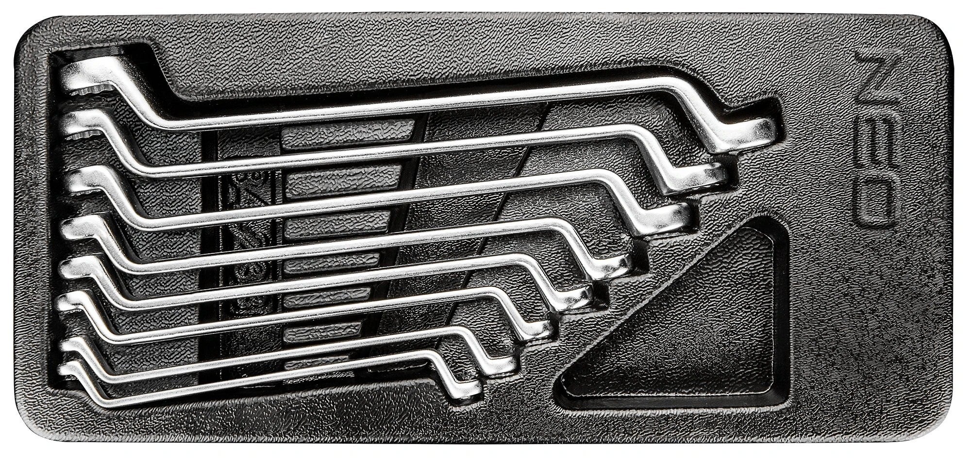 Zestaw kluczy oczkowych giętych, 8 szt. 0