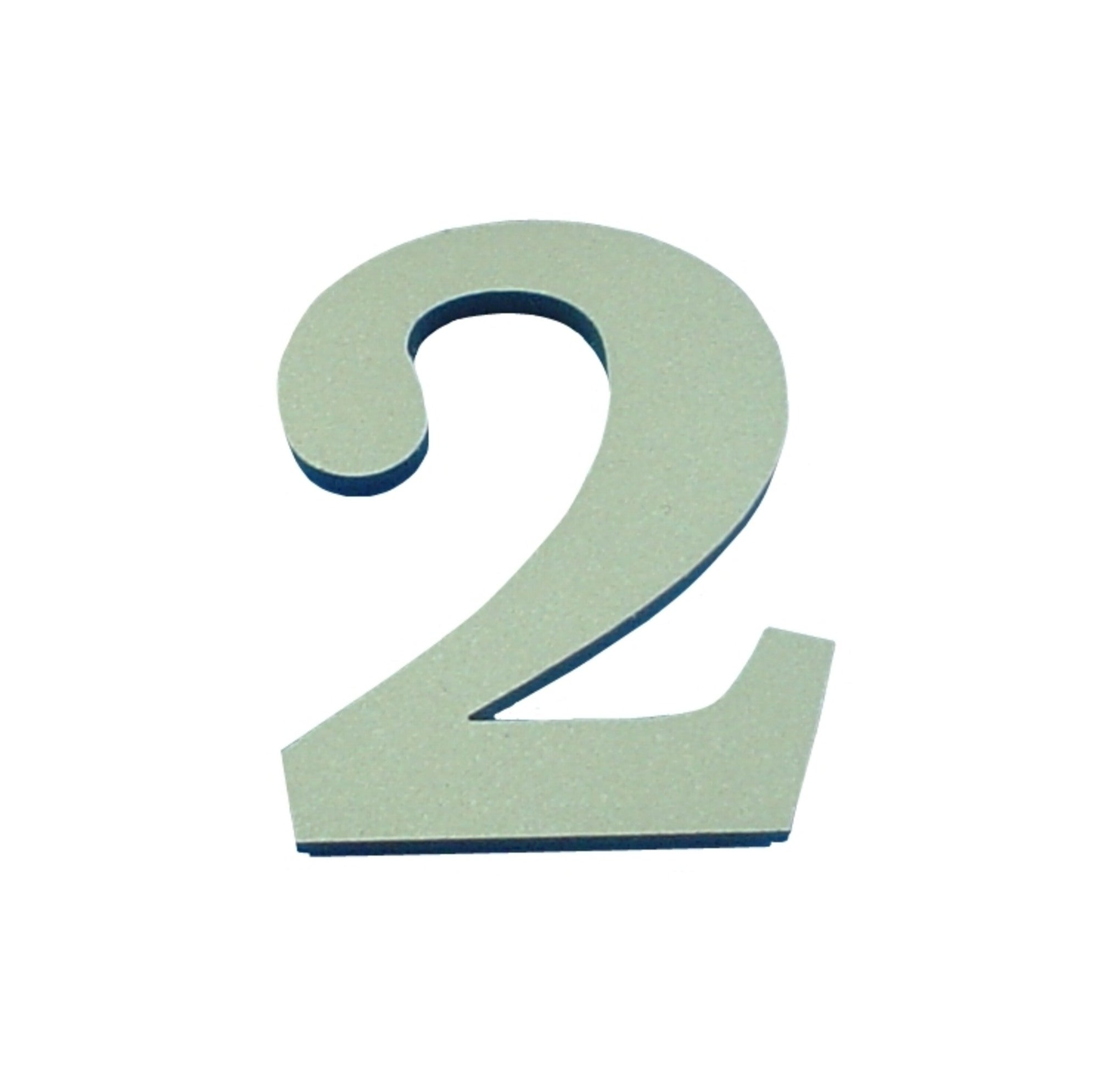 Cyfra 2 samoprzylepna oliwkowa 50 mm