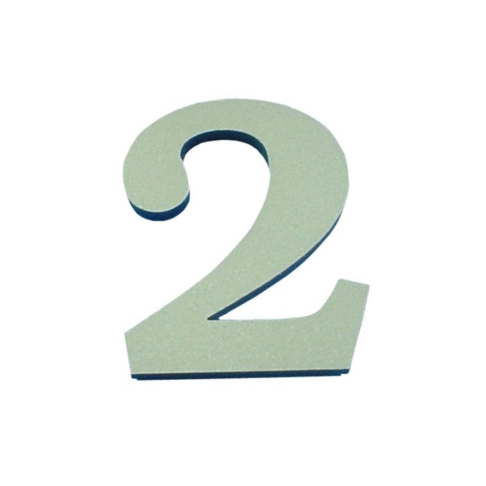 Cyfra 2 samoprzylepna oliwkowa 50 mm