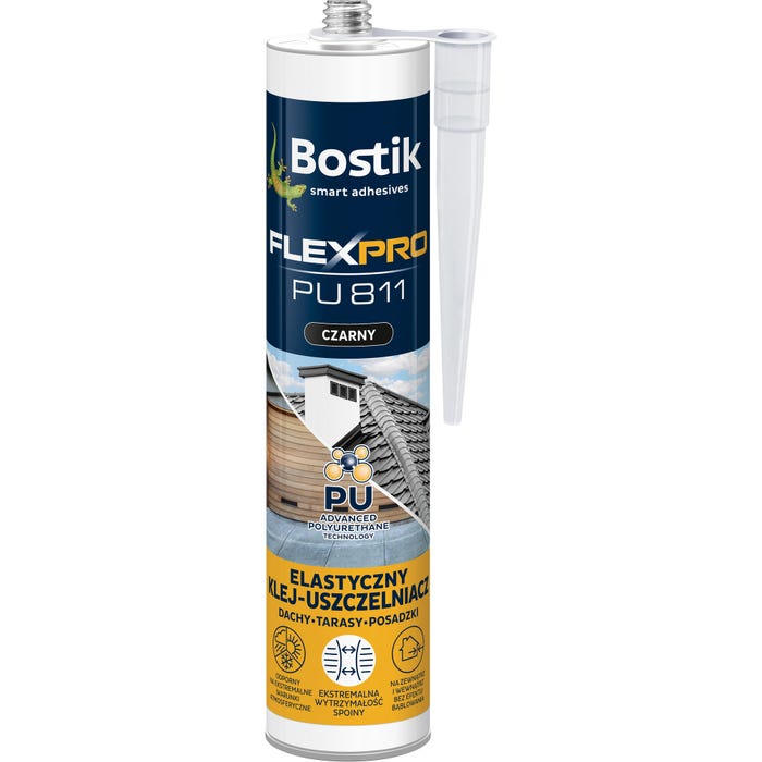 Klej poliuretanowy Bostik FlexPro PU811 czarny 300ml
