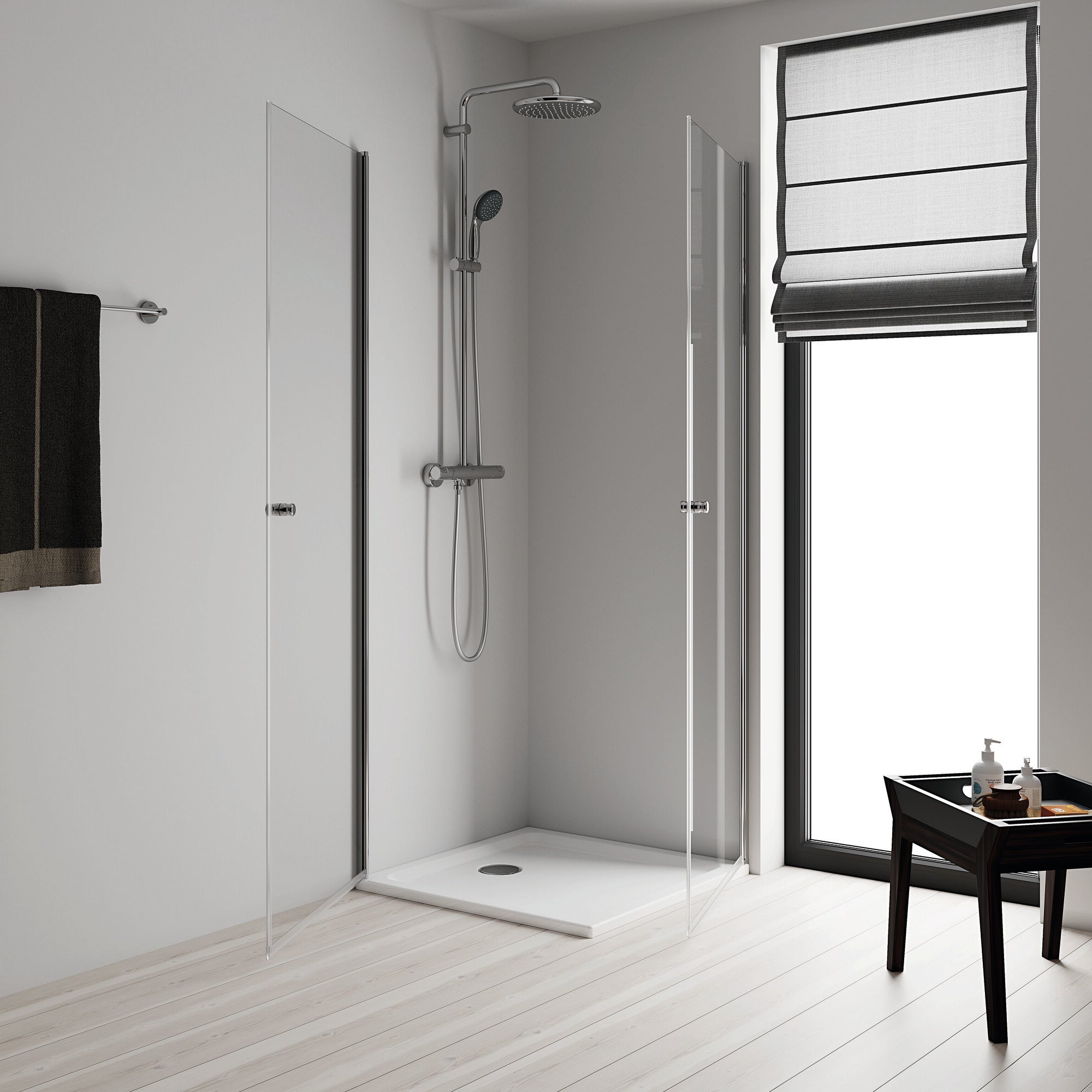 Kolumna prysznicowa z baterią termostatyczną Vitalio start Grohe chrom 2