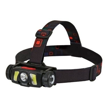 Latarka czołowa akumulatorowa 1200mAh, 90+170Lm, czujnik ruchu, czas pracy do 5h, 5 trybów świecenia, zimna barwa światła