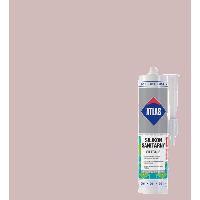 Silikon sanitarny Atlas 019 jasnobeżowy 280 ml