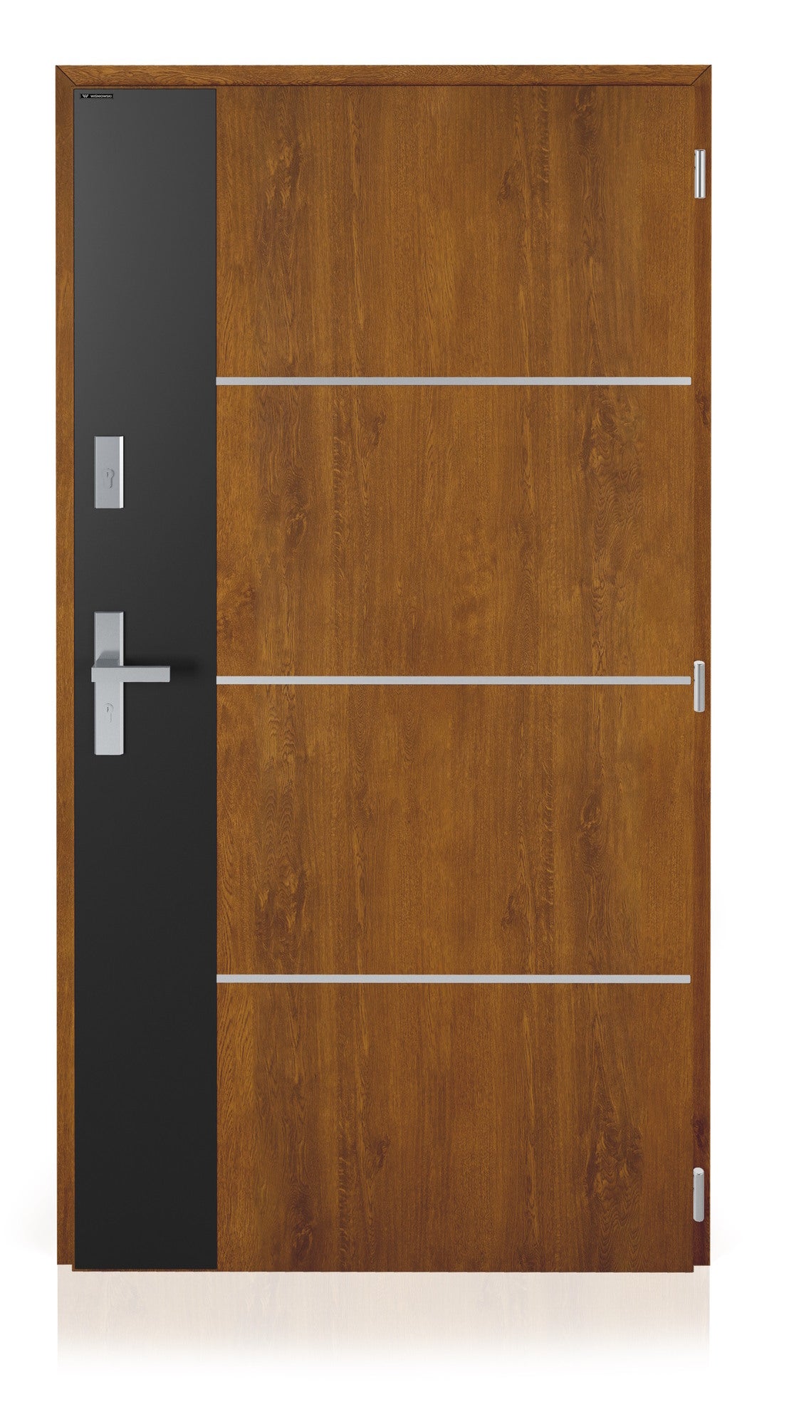 Drzwi zewnętrzne Nex Solid złoty dąb 90 prawe