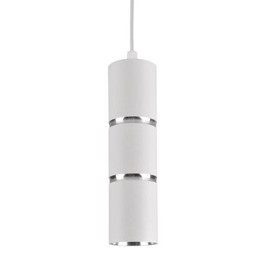 Lampa wisząca BAMBOO 1xGU10, biała, przewód 1m 2