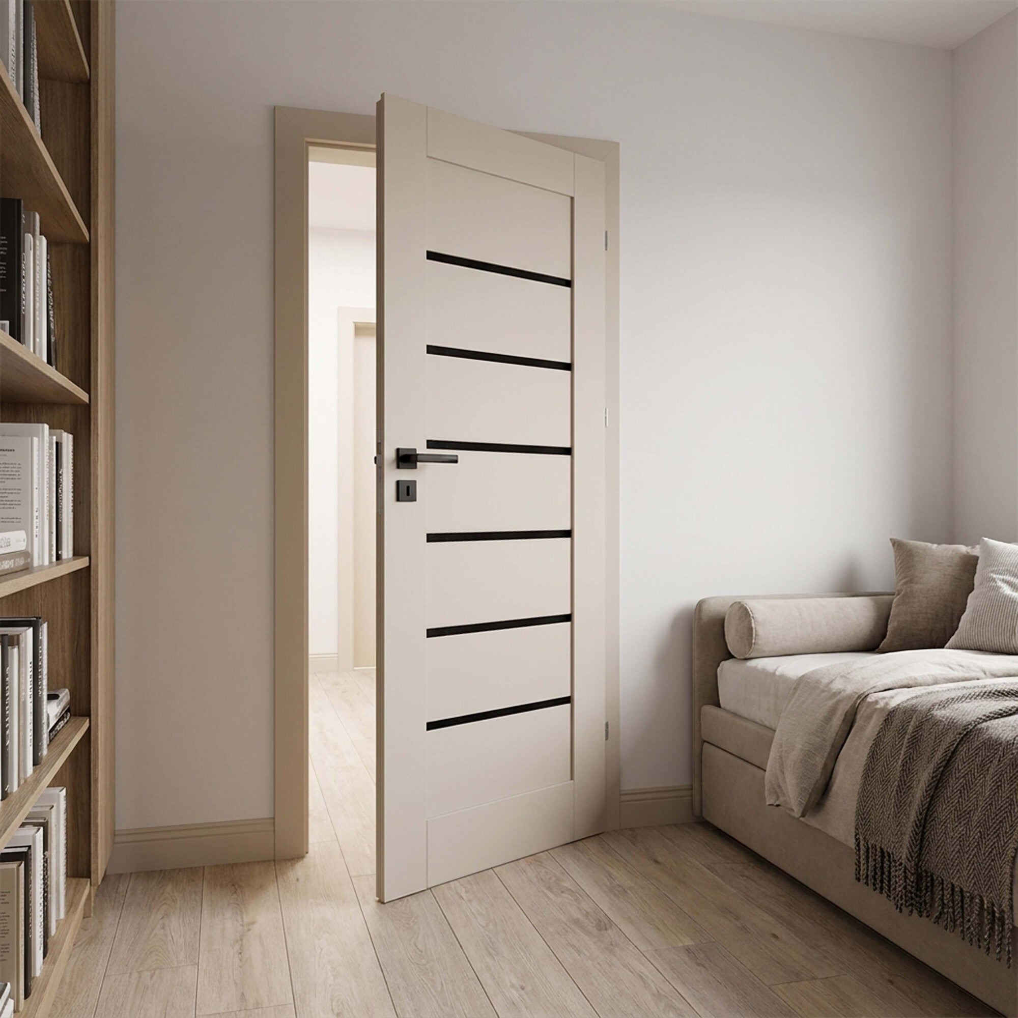Skrzydło pokojowe Hestia 80 prawe, cashmere 2