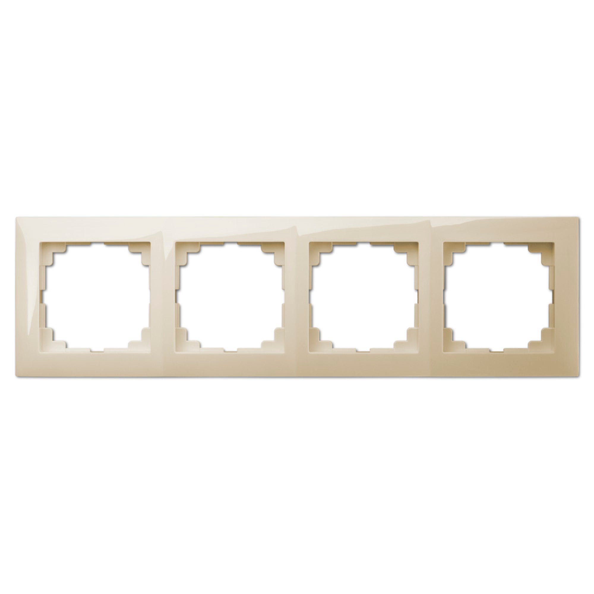 Carla krem ramka czterokrotna