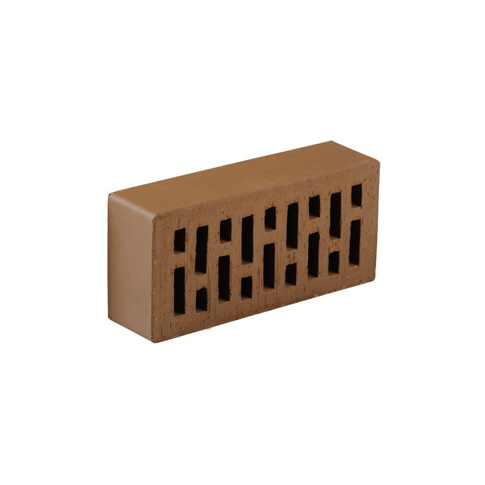 Cegła klinkierowa Lode Brunis, drążona 120x250x65 mm, brąz, gładka, 35 Mpa 51 szt./m2