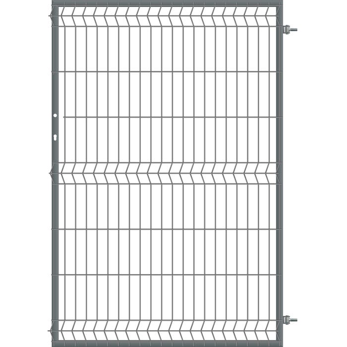 Furtka ogrodzeniowa panelowa antracyt, 150x100 cm, prawa