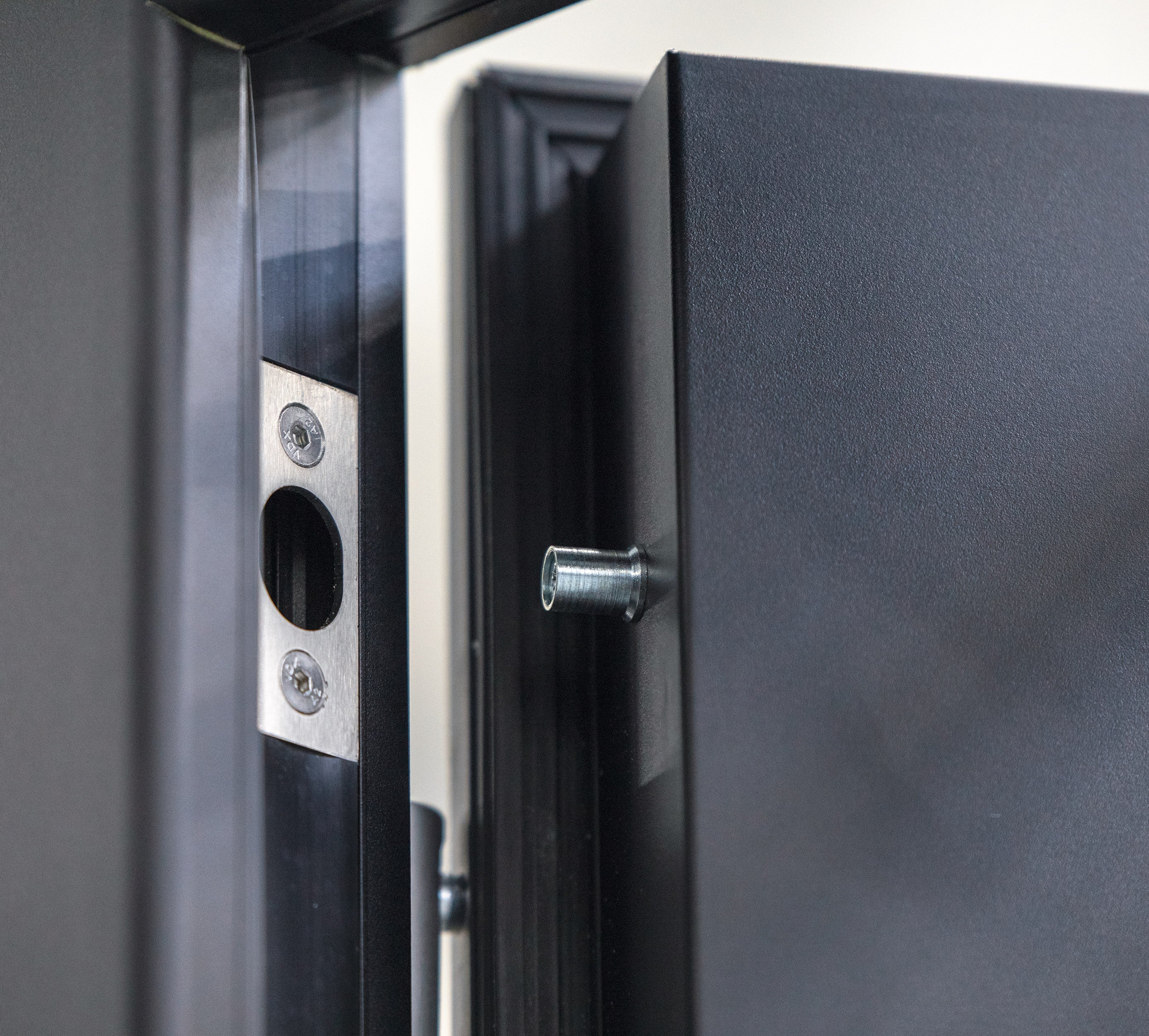 Drzwi Zewnętrzne NOVIA Vitre, grafitowe, 90 prawe 1