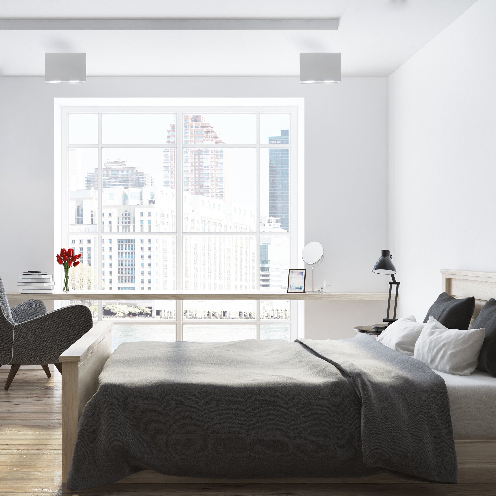 Oprawa natynkowa podwójna GU10 biała 4