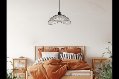 Oprawa sufitowa RETO 2 1x E27, czarny, średnica 48cm, materiał metal 1