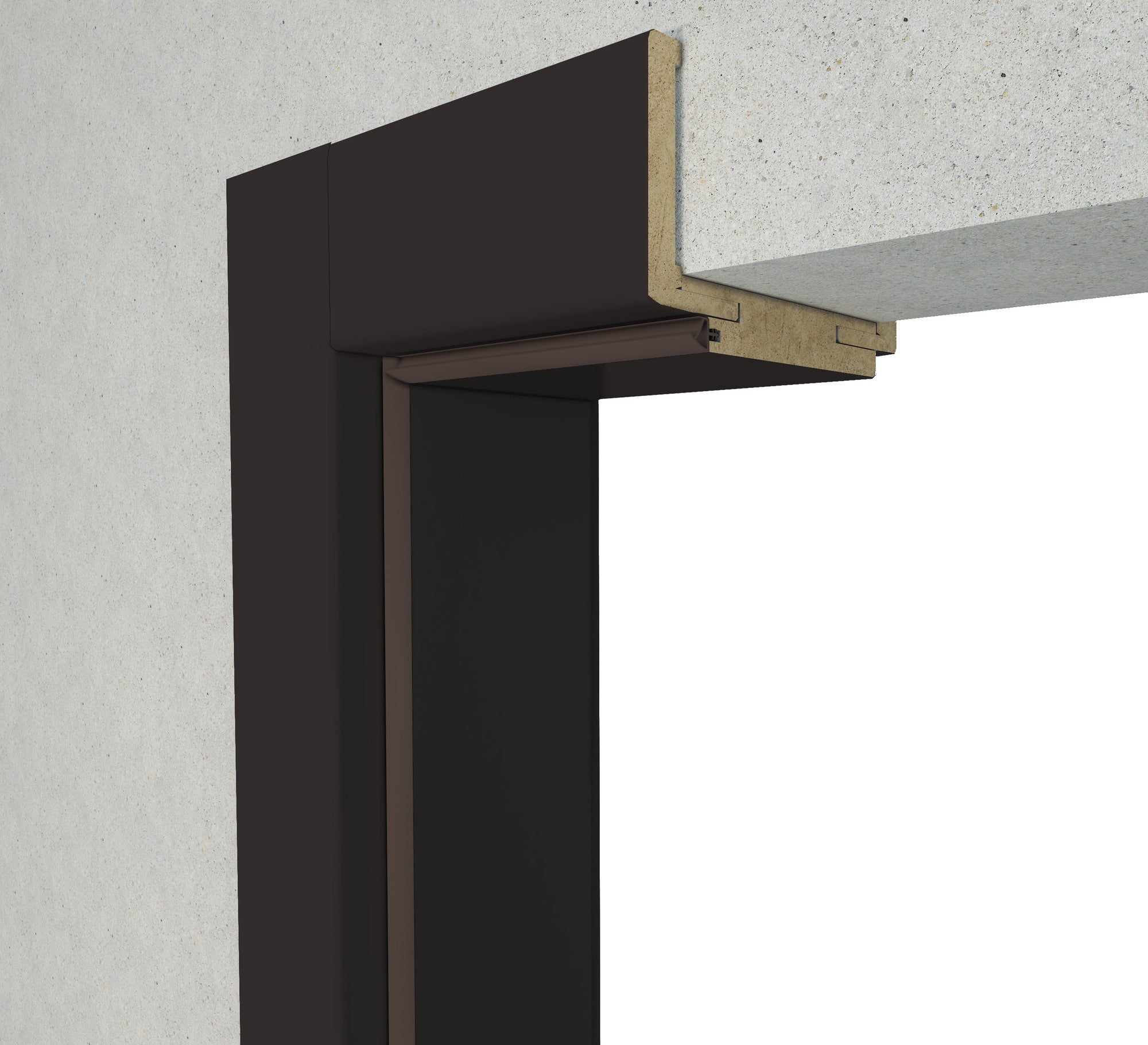 Ościeżnica regulowana V-Retto 100-140 90 lewa czarny