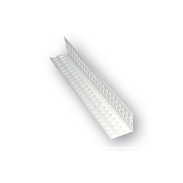 Narożnik PCV perforowany 23x23 mm 2.5 m