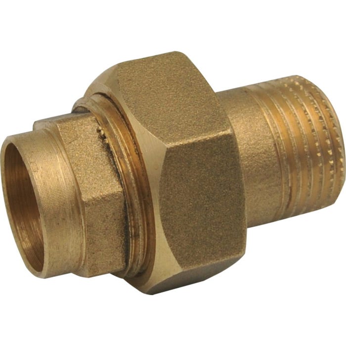 Śrubunek CU 15 mm x 1/2" prosty