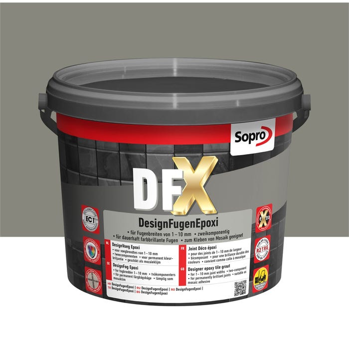Fuga epoksydowa DFX betonowoszary 14 3kg