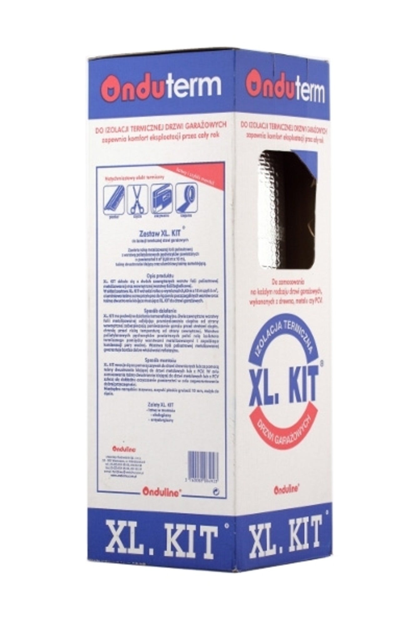 Izolacja drzwi garażowych Onduterm XL Kit 3 mm mata refleksyjna (3 warstwy) 0,07 W/(mK) 6 m2 1