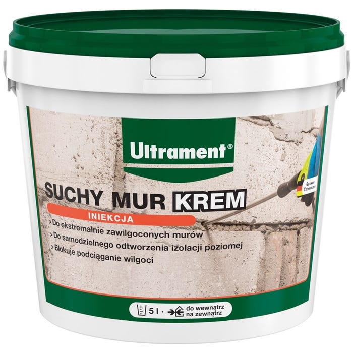 Hydroizolacja Suchy Mur Krem 5l, Ultrament