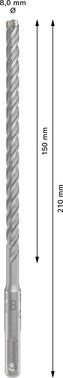 Wiertło SDS-Plus-5X 8x150x210 mm BOSCH 2