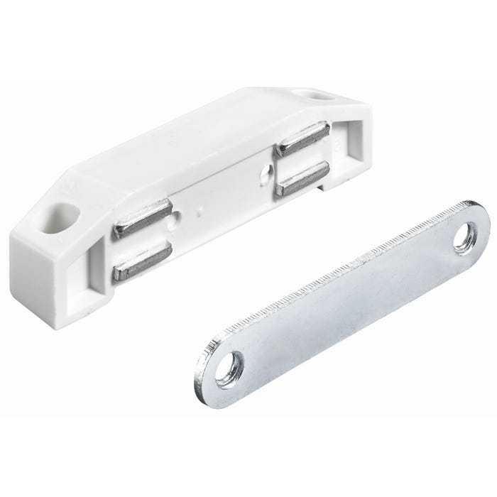 Zaczep magnetyczny biały 4.5x1.4x1.7 cm