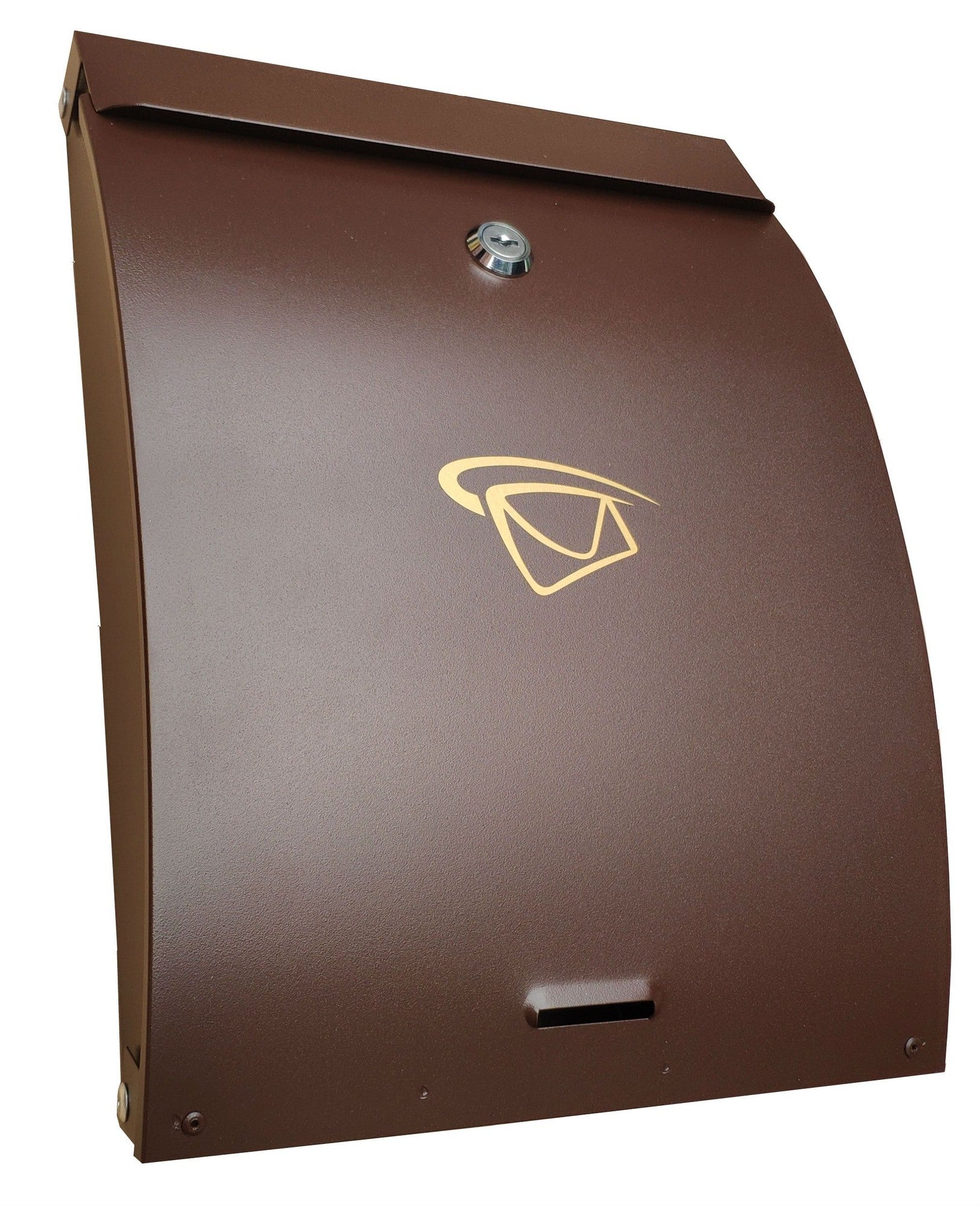 Skrzynka na listy 33 x 25 x 6 cm brązowa