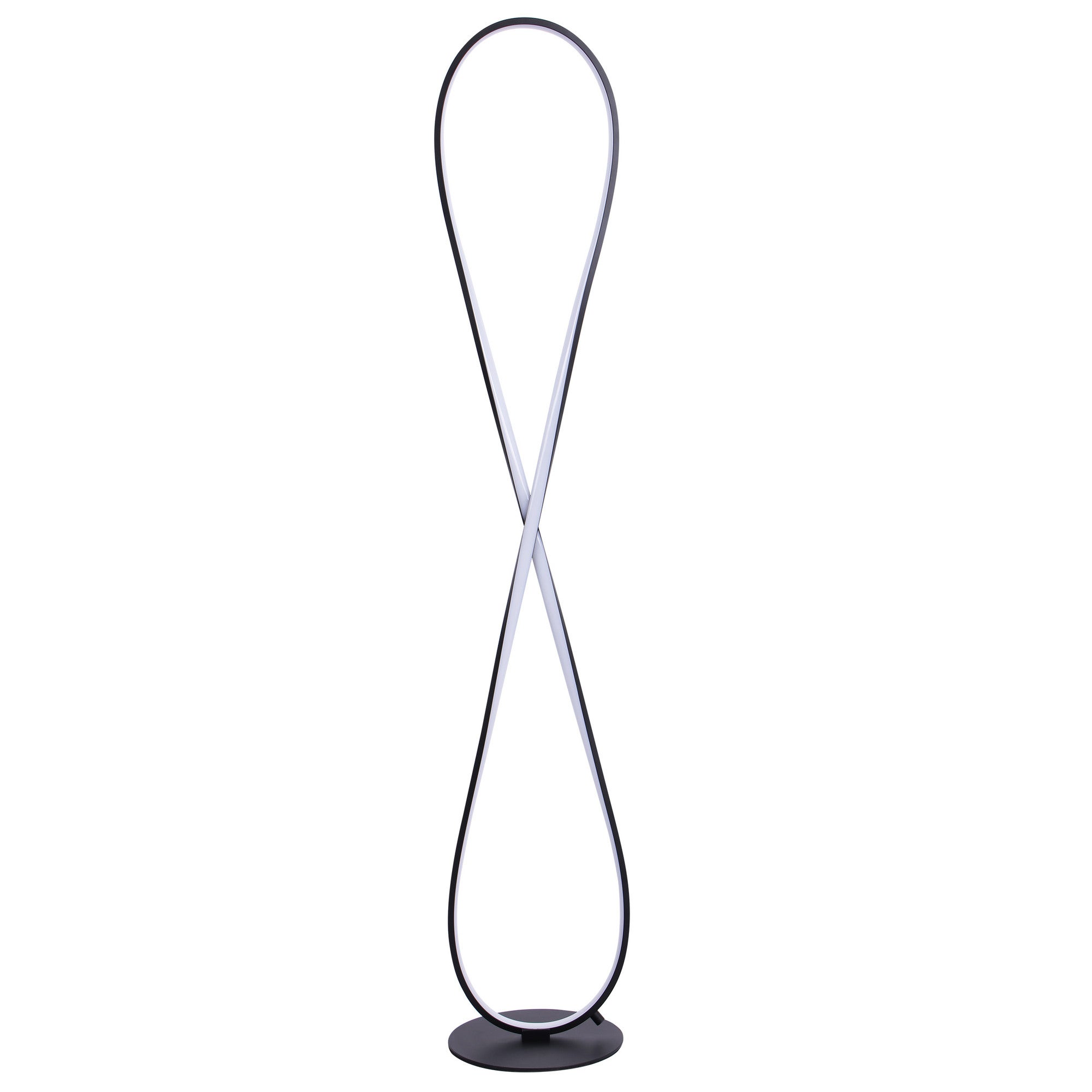 Lampa podłogowa LED Infinito, czarna