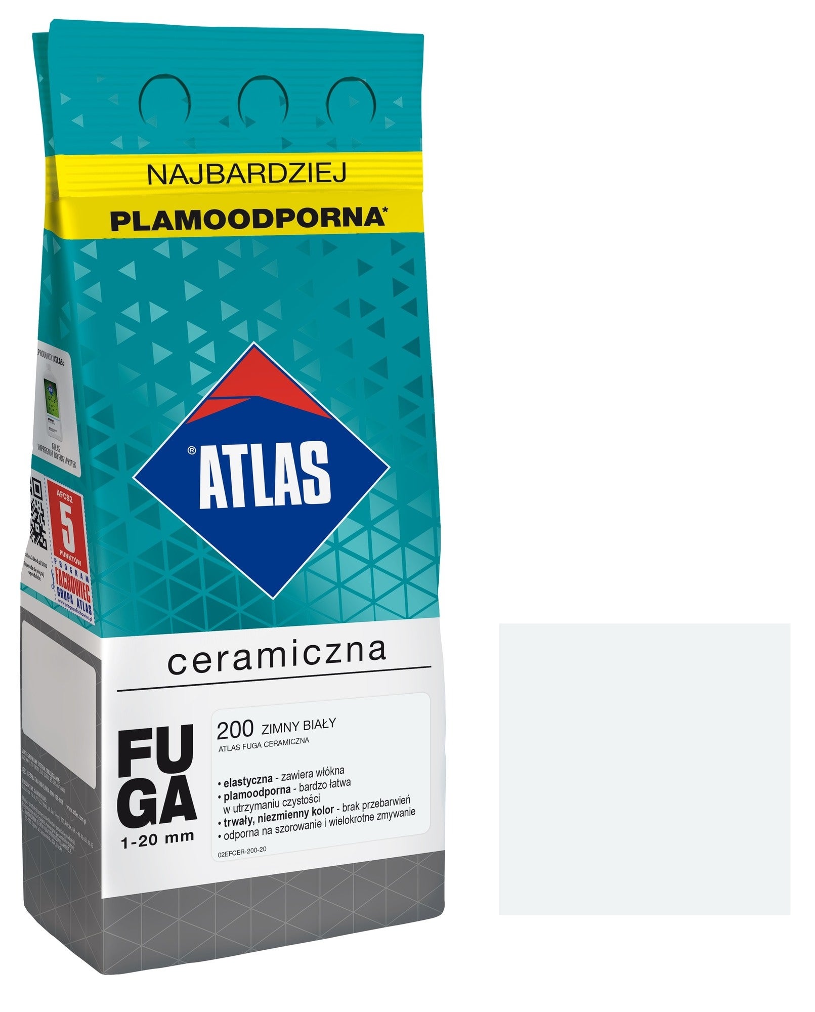 Fuga ceramiczna Atlas 200 zimny biały 2kg