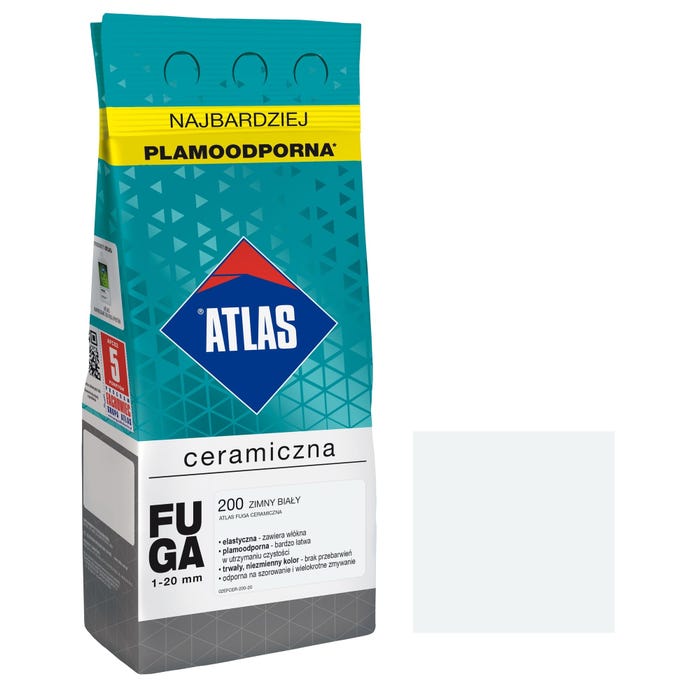 Fuga ceramiczna Atlas 200 zimny biały 2kg