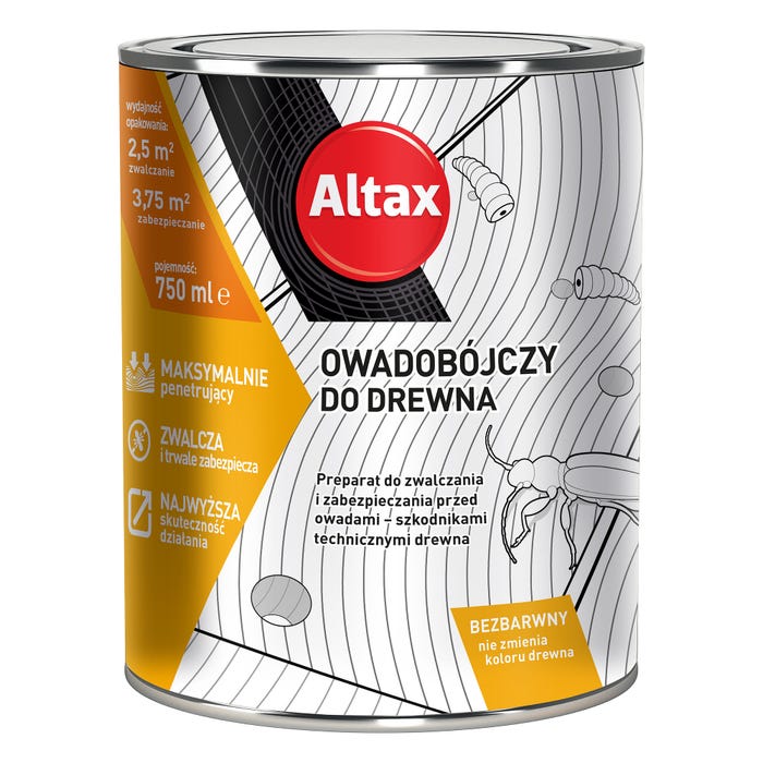 Środek owadobójczy do drewna Altax 0,75l