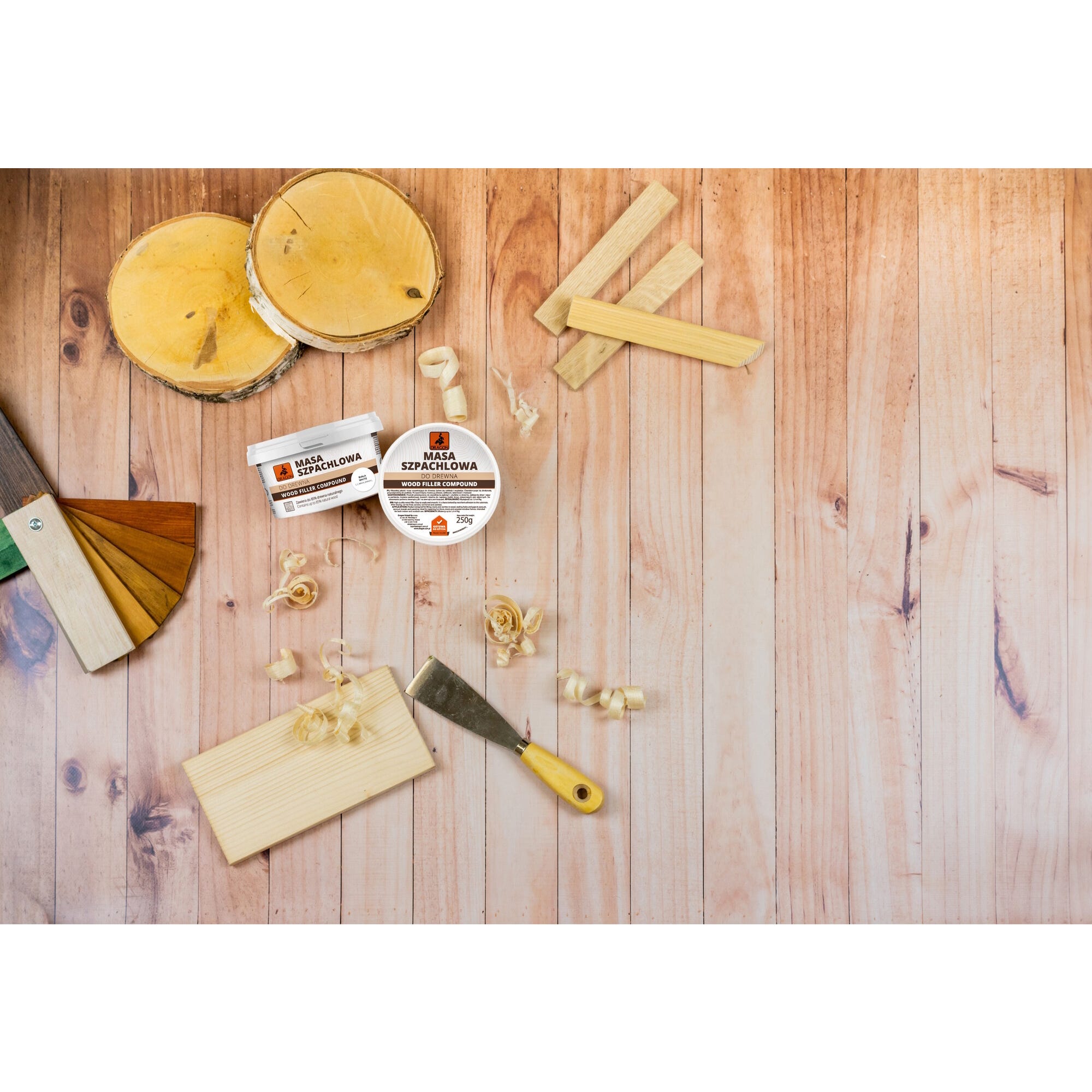 Szpachla do drewna Dragon sosna 0,25kg 1