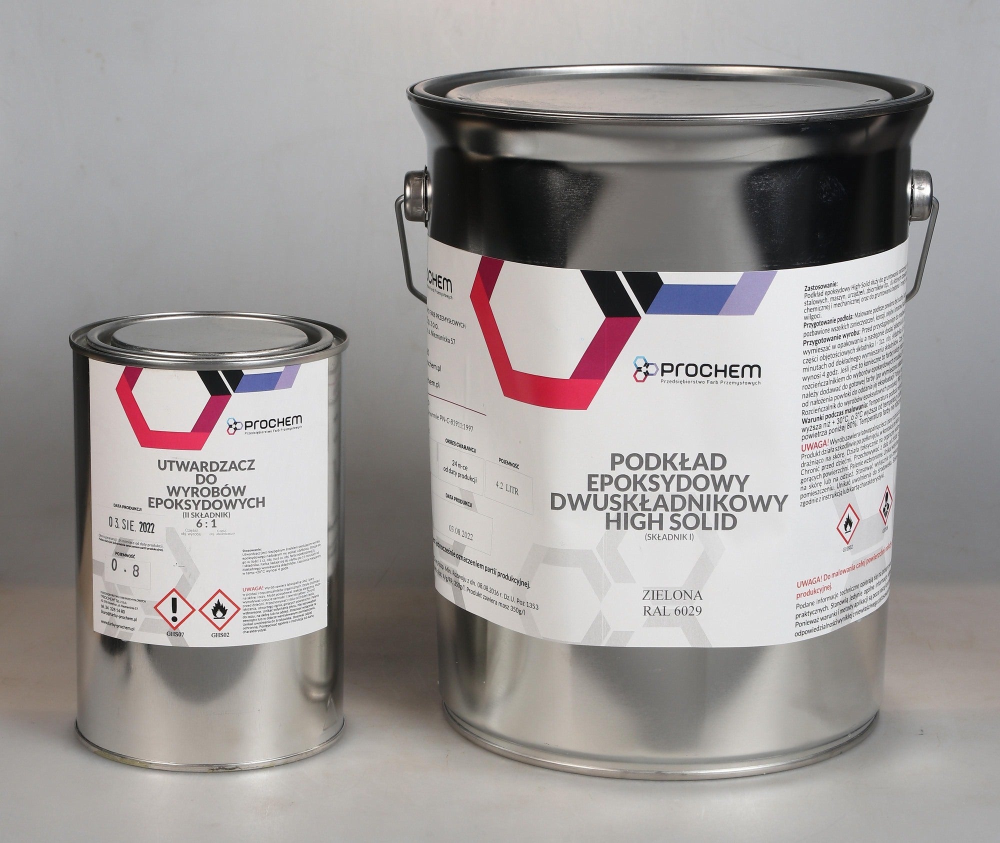 Farba epoksydowa do basenów Prochem niebieska 5l 0
