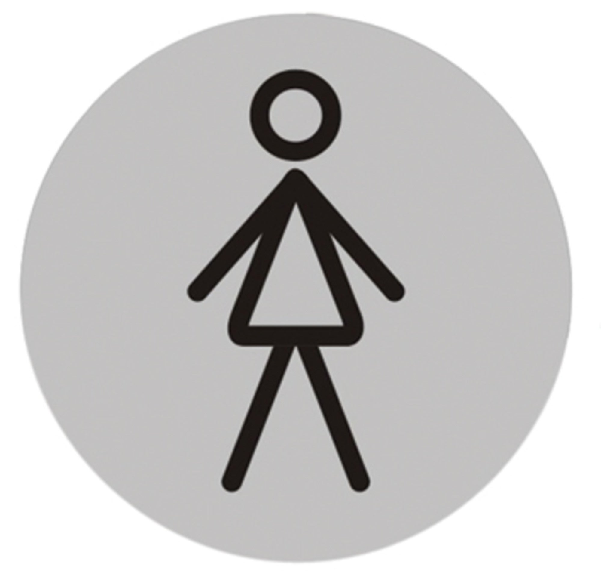 Znak informacyjny WC PANI 75 mm