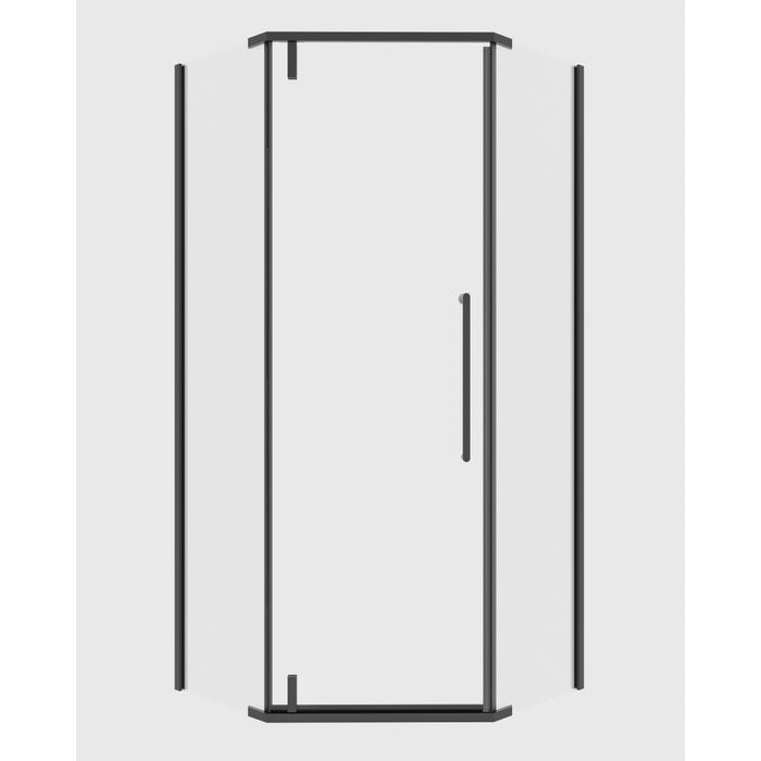 Kabina prysznicowa Agat 5-kątna 80 x 80 cm czarna
